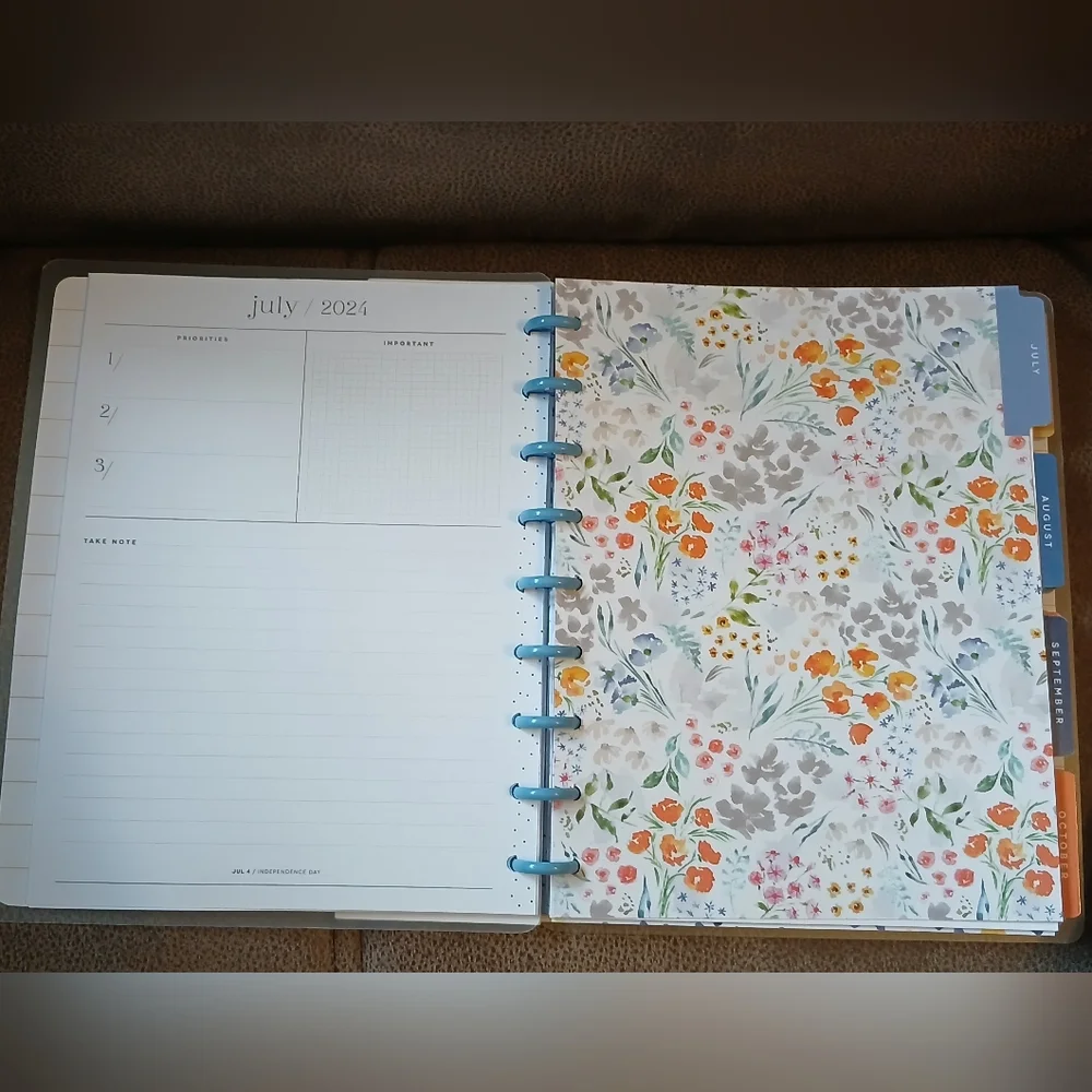 The Happy Planner classic sized 12 month planner Fresh Kitchen Flowers
